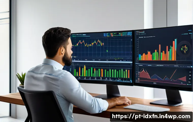 인덱스 펀드의 배당금 재투자 전략 - A professional Brazilian investor at a modern home office, analyzing dividend reinvestment strategie...